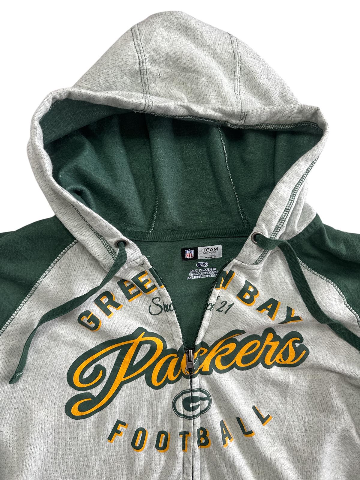 (L) Vintage Green Bay Packers Суичър