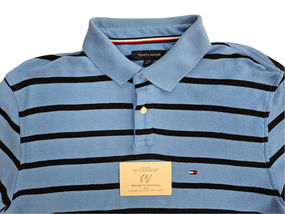 (L) Vintage Tommy Hilfiger Поло Тениска с Яка