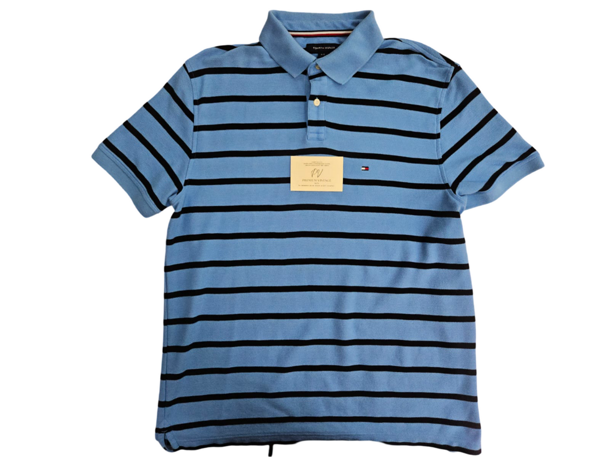 (L) Vintage Tommy Hilfiger Поло Тениска с Яка