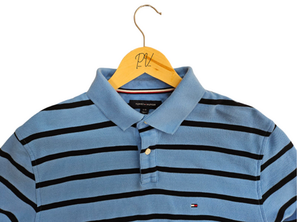 (L) Vintage Tommy Hilfiger Поло Тениска с Яка