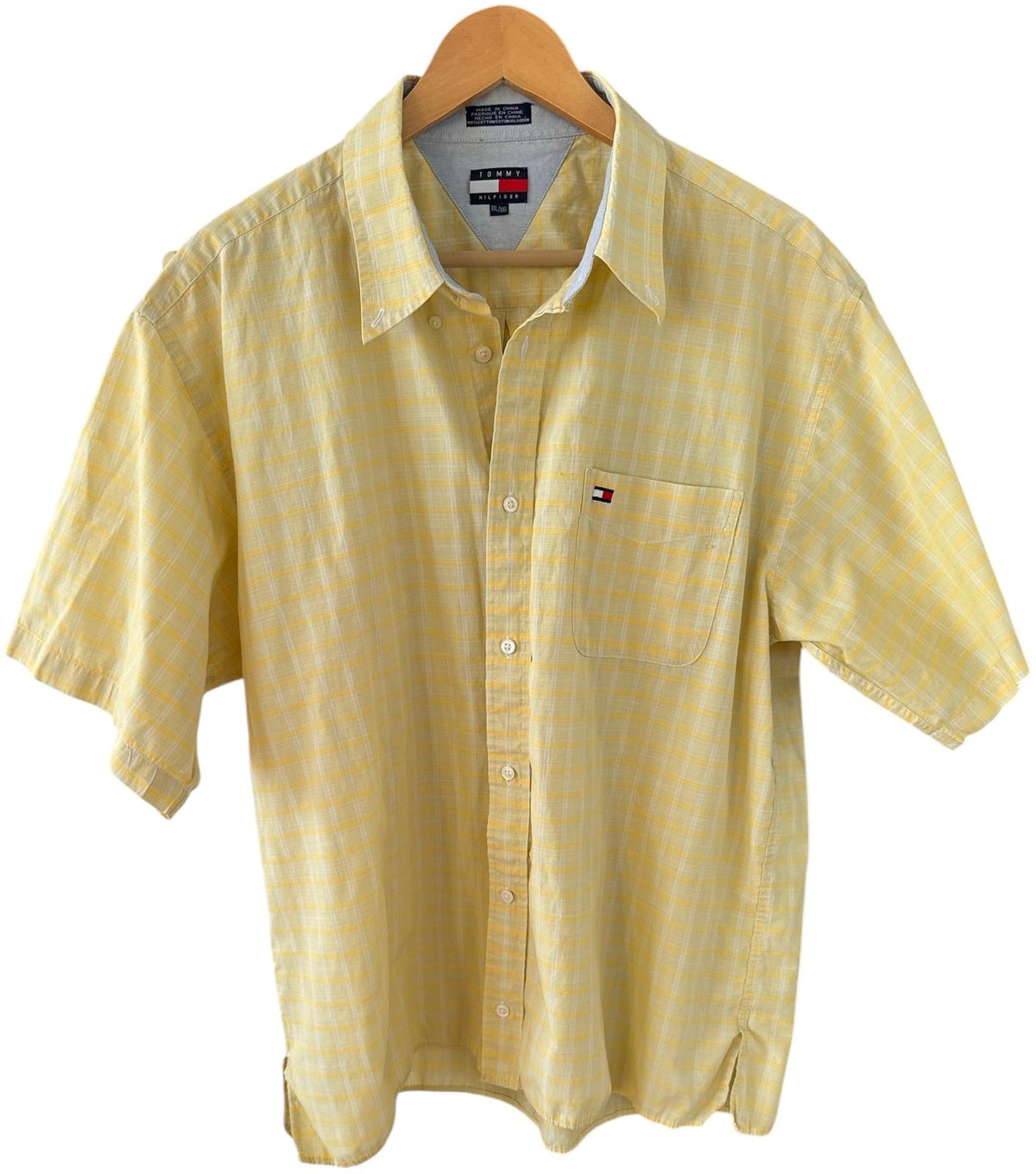 (XXL) Vintage Tommy Hilfiger Риза с Къс Ръкав