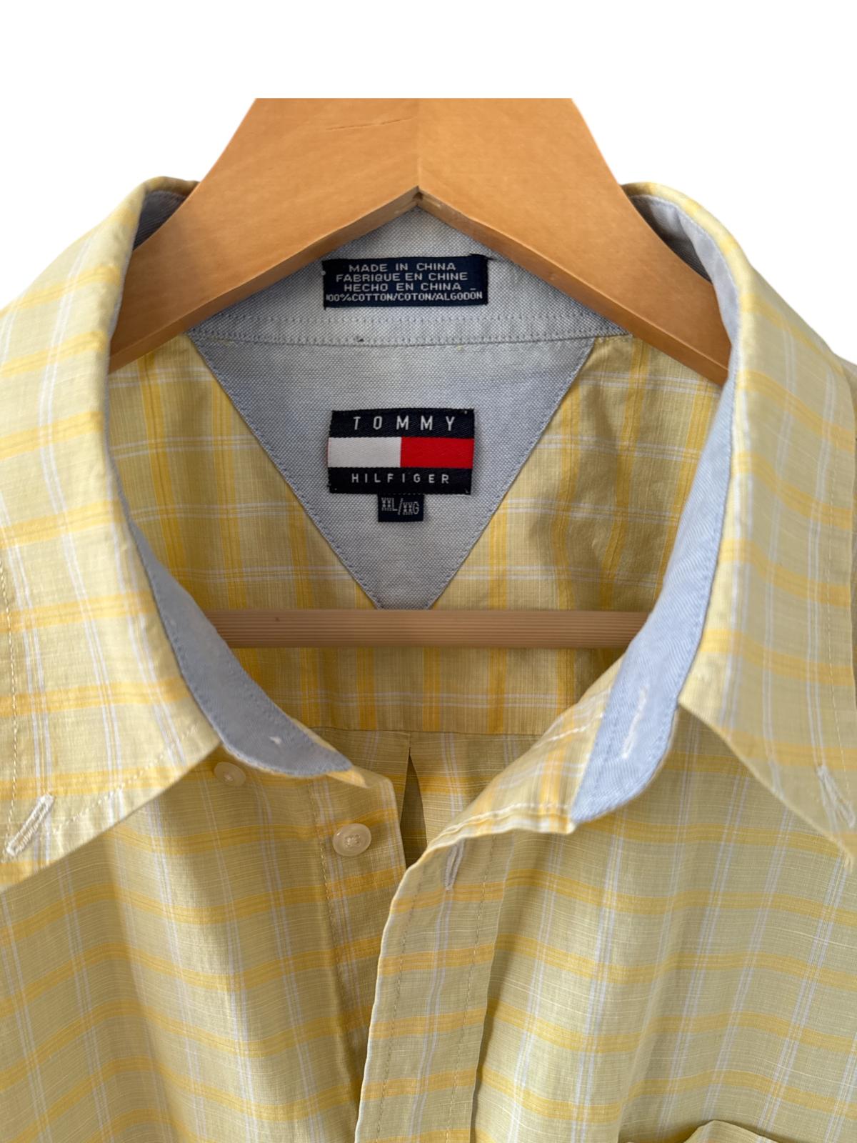 (XXL) Vintage Tommy Hilfiger Риза с Къс Ръкав