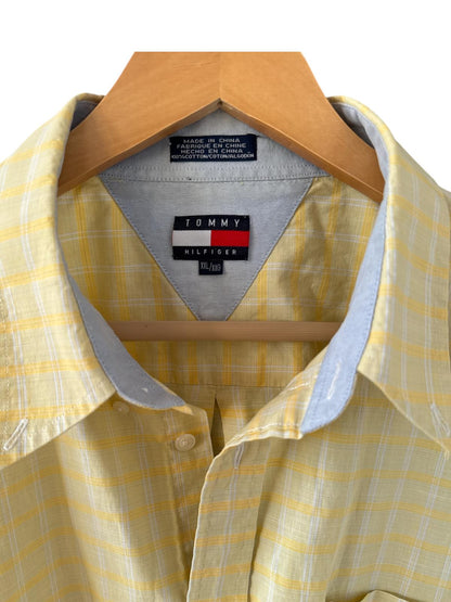 (XXL) Vintage Tommy Hilfiger Риза с Къс Ръкав